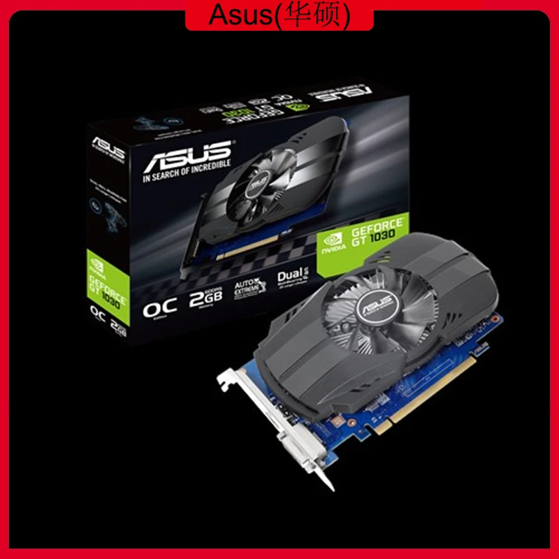 Видеокарта Asus PH-GT1030-O2G GeForce GT 1030 2 Гб Phoenix Fan OC Edition DVI | Компьютеры и офис