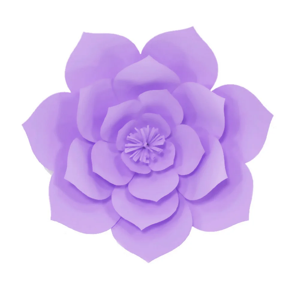 Light Purple 30 см Роза фестиваль подарок искусственная бумага Свадебные стены красивые сушеные DIY ремесло дома праздник принадлежности Декоративные цветы - Цвет: Light Purple