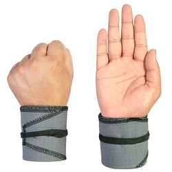 Cotton Ripstop Fabric Weightlifting Wrist Support, Wrist Wraps,Crossfit Strength Wrap, Street Workout Band muñequeras brace hand