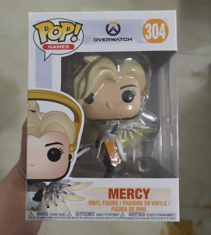 Funko Pop Game OverWatche Mercy коллекция фигурок виниловая кукла модель игрушки