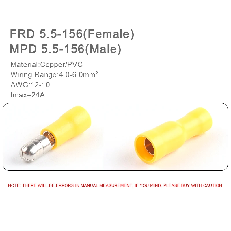50PCS(25 Set) Yellow