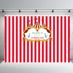 BEIPOTO фотография фон красный полосы Карнавальная тема фон на заказ детский душ День рождения баннер студийный B-303