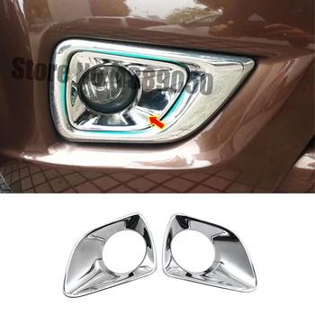 

For Nissan Navara 2015-2020 ABS Chrome Car front fog lampshade frame Cover Trim Sticker Car Styling Accessories 2pcs/set