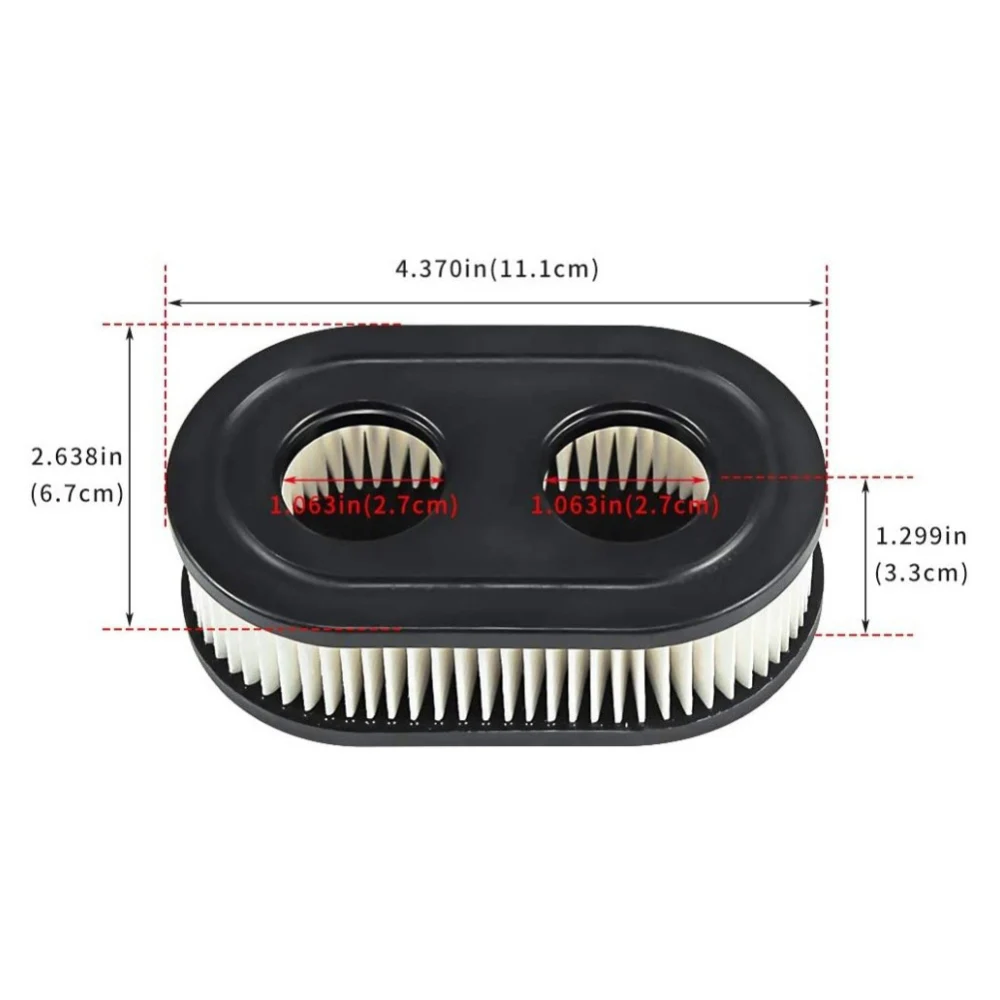 2pcs Garden Replacement Lawn Mower Air Filter Element Cleaner For 593260
