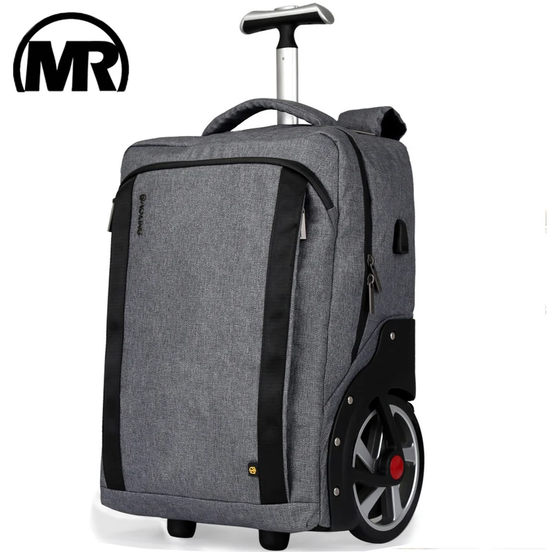 

MARKROYAL Multifunctional Travel Trolley Bag Rolling Luggage Backpack Interface USB Universal Wheel Business Backpack