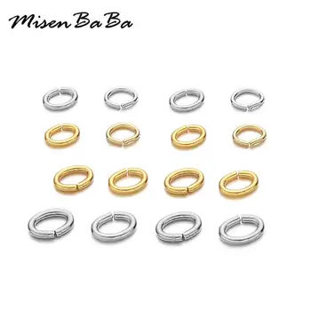 

50PCS/lot Stainless Steel Open Jump Rings Circle Split Rings Connectors For Diy Jewelry Finding Making Accessories Wholesale