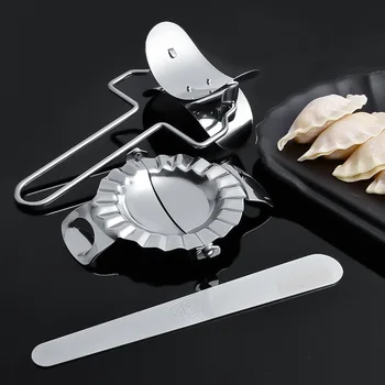 

1Pc Dumplings Maker Stainless Steel Jiaozi Pierogi Mold Dumpling Maker Form Wrapper Presser Molds Baking Cooking Pastry Cutter