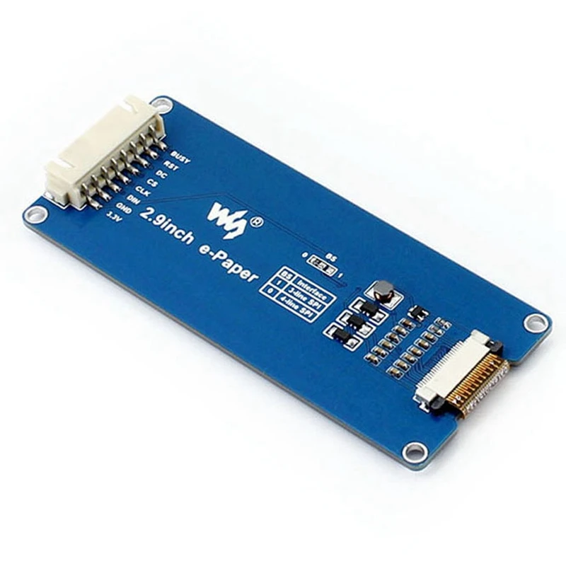 Waveshare Display e-ink da 2.9 pollici aggiornamento locale interfaccia di comunicazione SPI con risoluzione 296X128 per Raspber - immagine 2