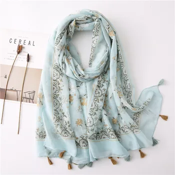 

KYQIAO bufandas invierno mujer foulard femme ethnic scarf women autumn winter Spain style vintage long printed scarf cape shawl