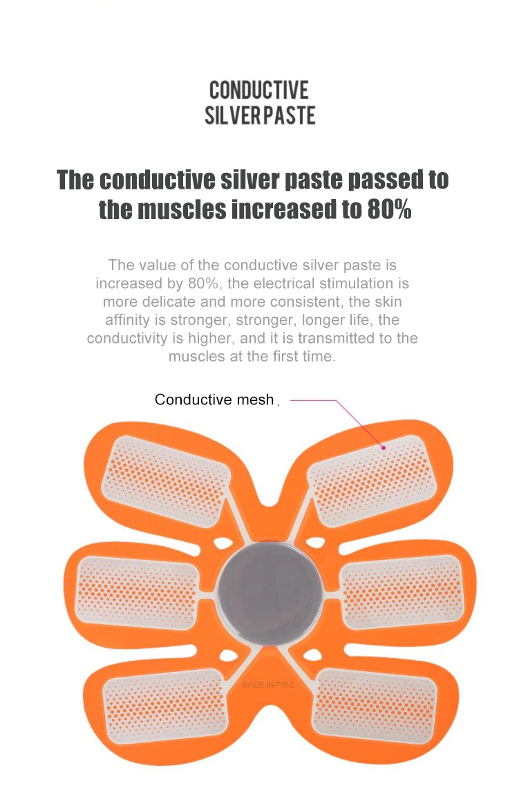 EMS Inteligente Estimulador Muscular Abdominal, Controle de