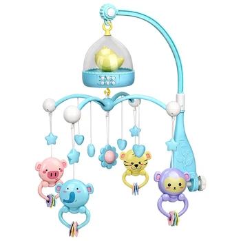 

Baby Rattles Crib Mobiles Toy Holder Rotating Mobile Bed Bell Musical Box Projection 0-12 Months Newborn Infant Baby Boy Toys