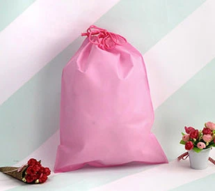 20 штук нетканых мешков для одежды Пылезащитная сумка для хранения на шнурке сумка для рождественского подарка/вечерние мероприятия(200 шт принимаем логотип на заказ - Цвет: Pink