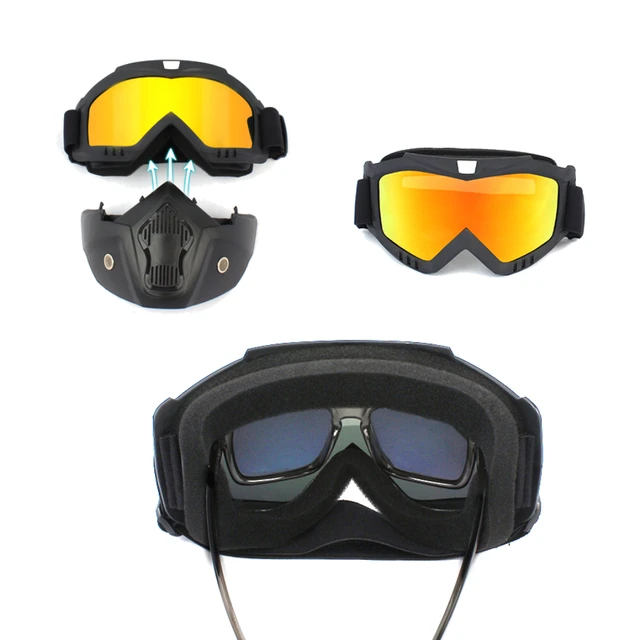 Tactical Full Face Goggles Mask Kids Water Soft Ball Paintball Air CS Go Toys Guns Shooting Games For Nerf Windproof Motor Skii 4