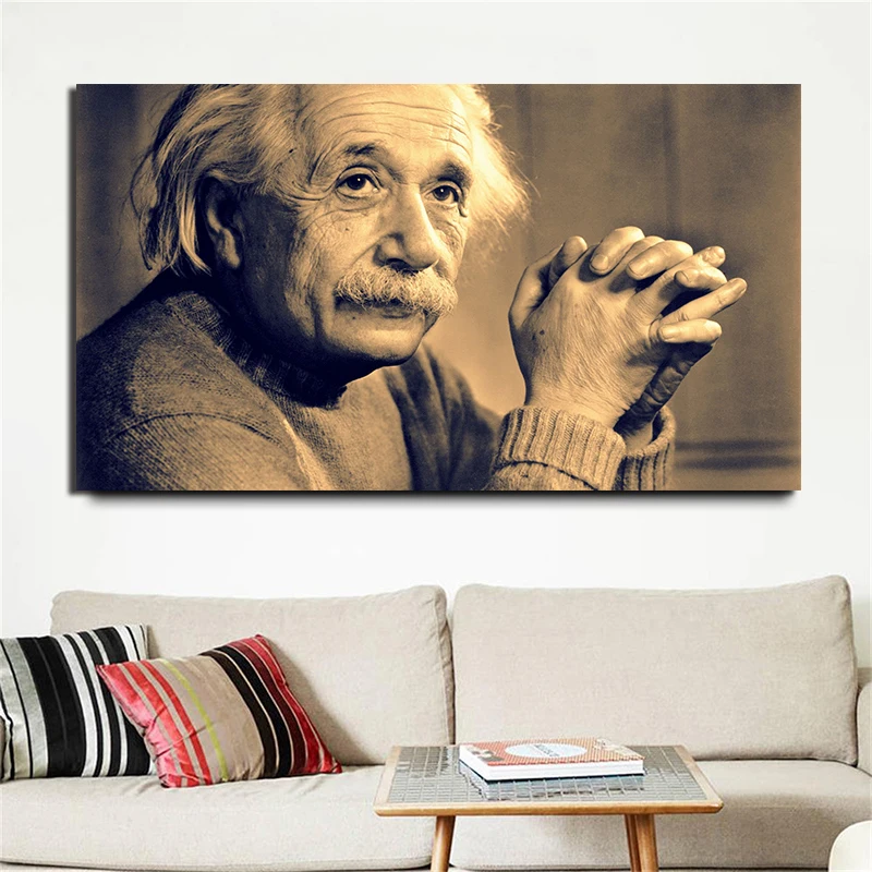 Модульные картины физик Альберт Эйнштейн портрет настенные картины искусство постер печать на холсте для декора гостиной