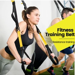 Suspension Trainer Belt Fitness Hanging Training Strap Resistance Training Straps Gym Workout Elastic Straps Yoga Straps Home