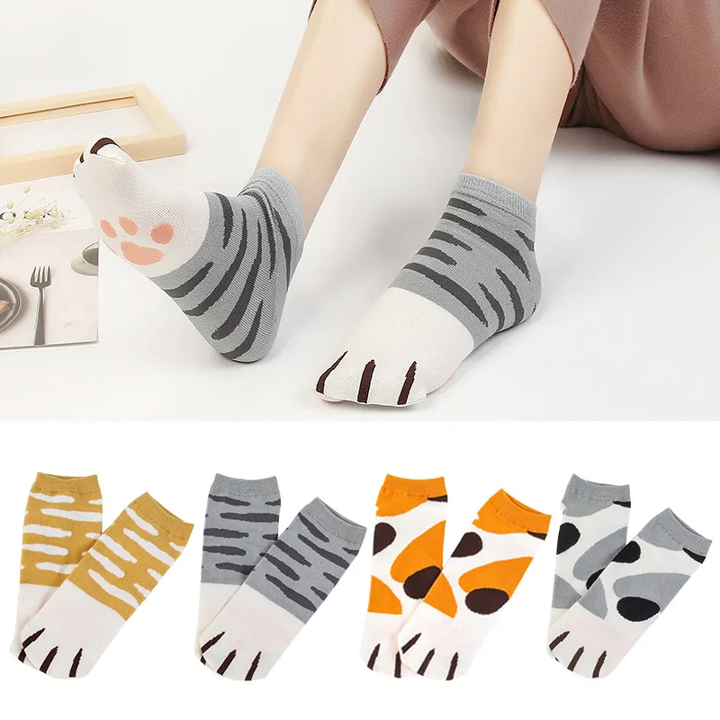 Милые женские забавные Носки с рисунком кота; сезон зима-весна; носки для девочек; школьные уличные повседневные носки; meias Harajuku