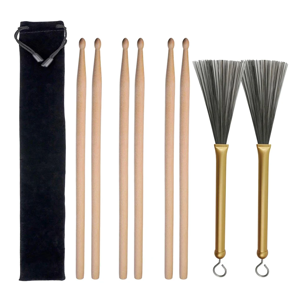3 Pairs Of 5A Drumsticks Drum Sticks, Drumsticks, Drum Stick With A Waterproof