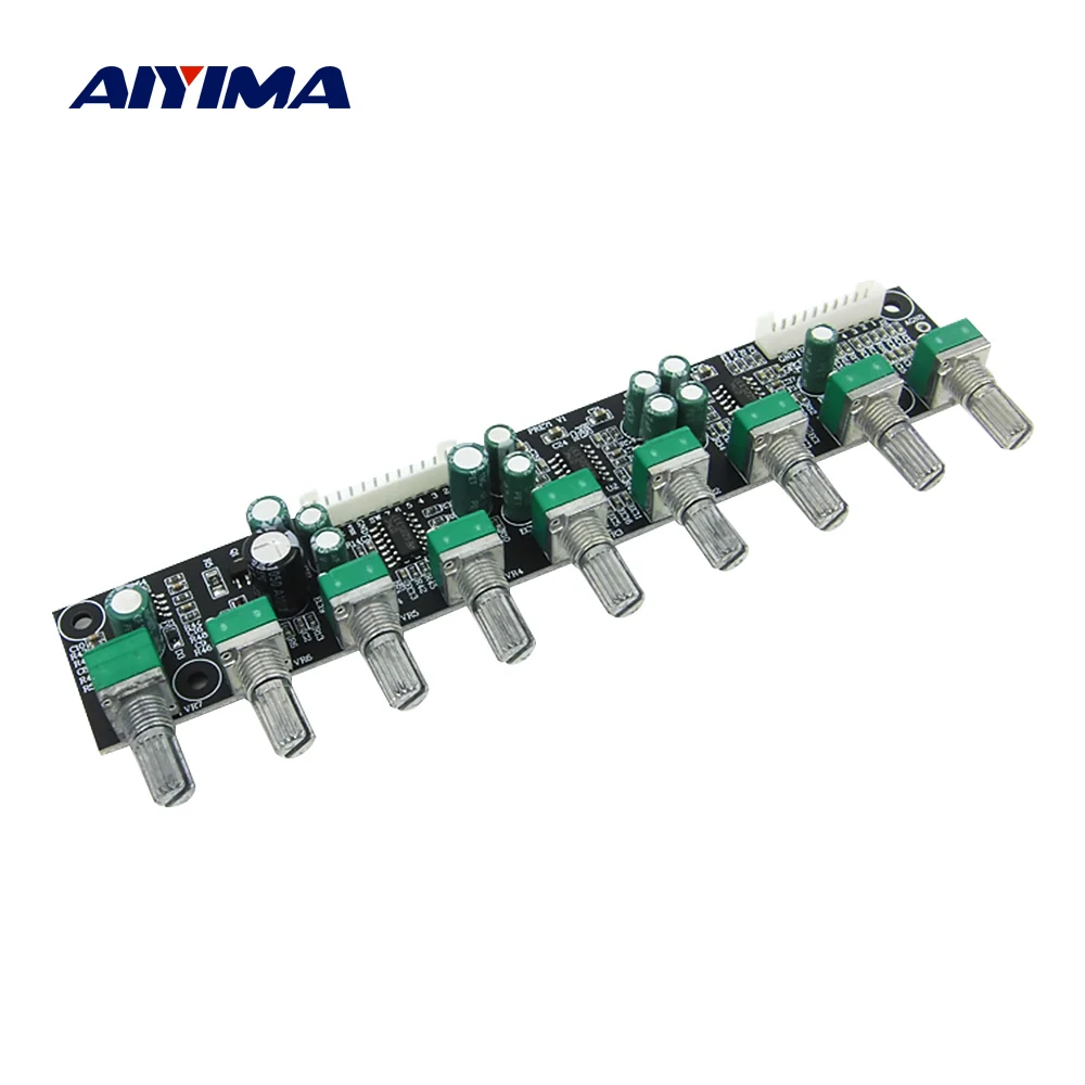 Плата AIYIMA 7 1 Power усилитель предусилитель независимая Регулировка громкости басов