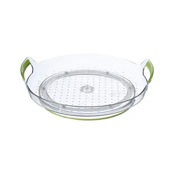 

Lazy Turntable Kitchen Rotating Tray Transparent Non-Skid Pantry Cabinet Turntable Desktop Storage Box Makeup Organizer