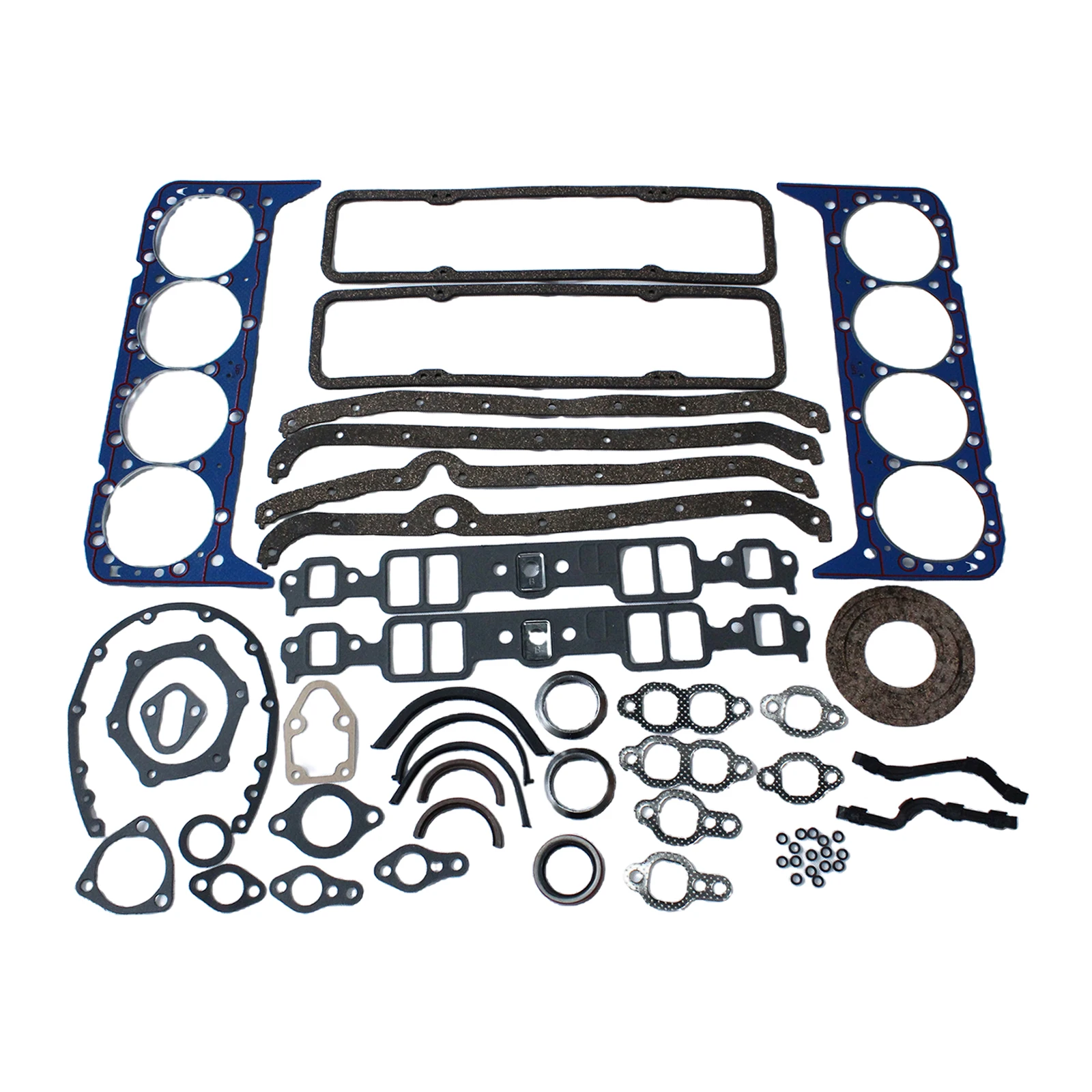 Automotive Car Full Set Overhaul Gaskets for Chevrolet SBC 283 302 350 V8 Engines Rebuilding rubber seal gaskets carburetor carb gaskets washer gasket kit