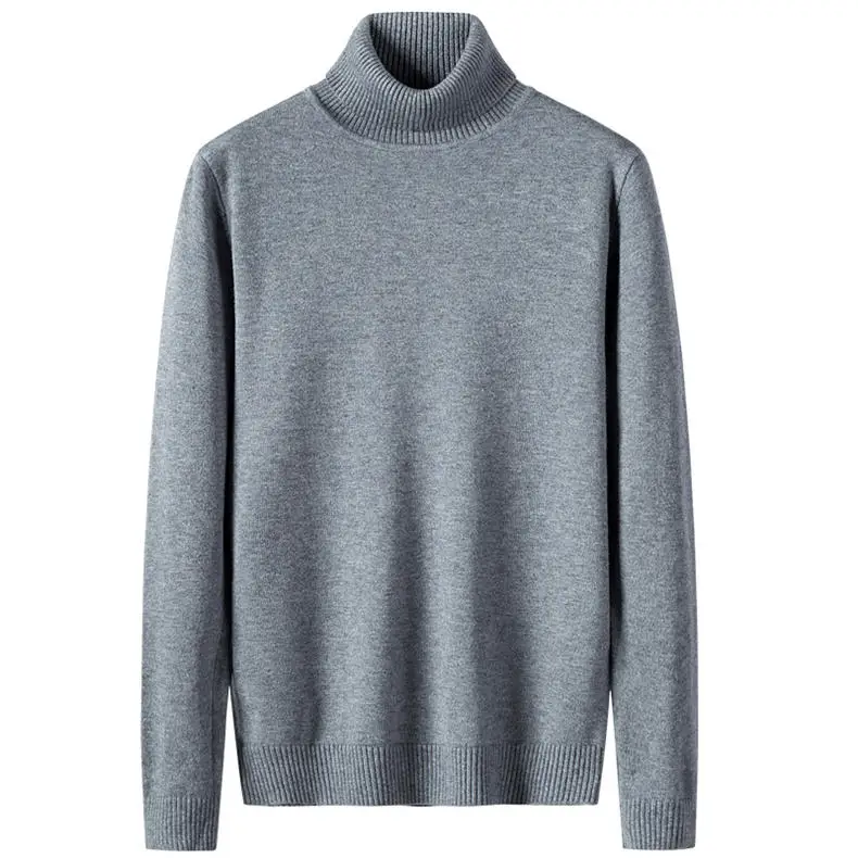 High-Neck Sweater Men Pullovers Quality Male Turtlenck Pullover Men Autumn Winter Thicken Turtle-neck Sweaters Mens MuLS Brand 3