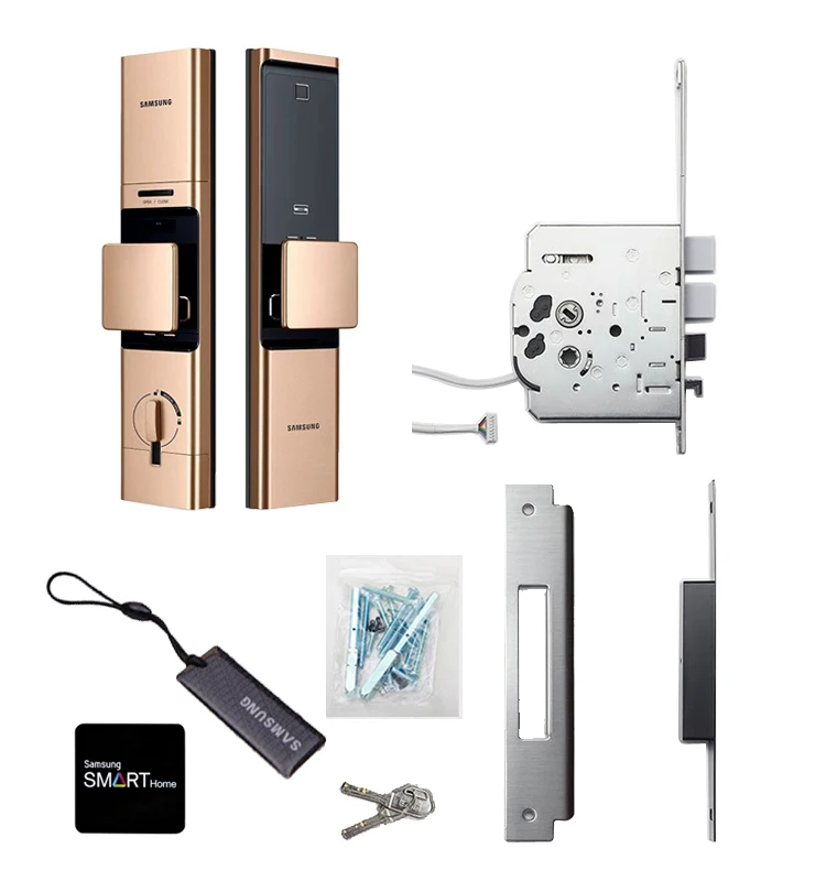 SAMSUNG отпечатков пальцев цифровой дверной замок с Wi-Fi IoT Keyless SHP-DR719 большой Moritse