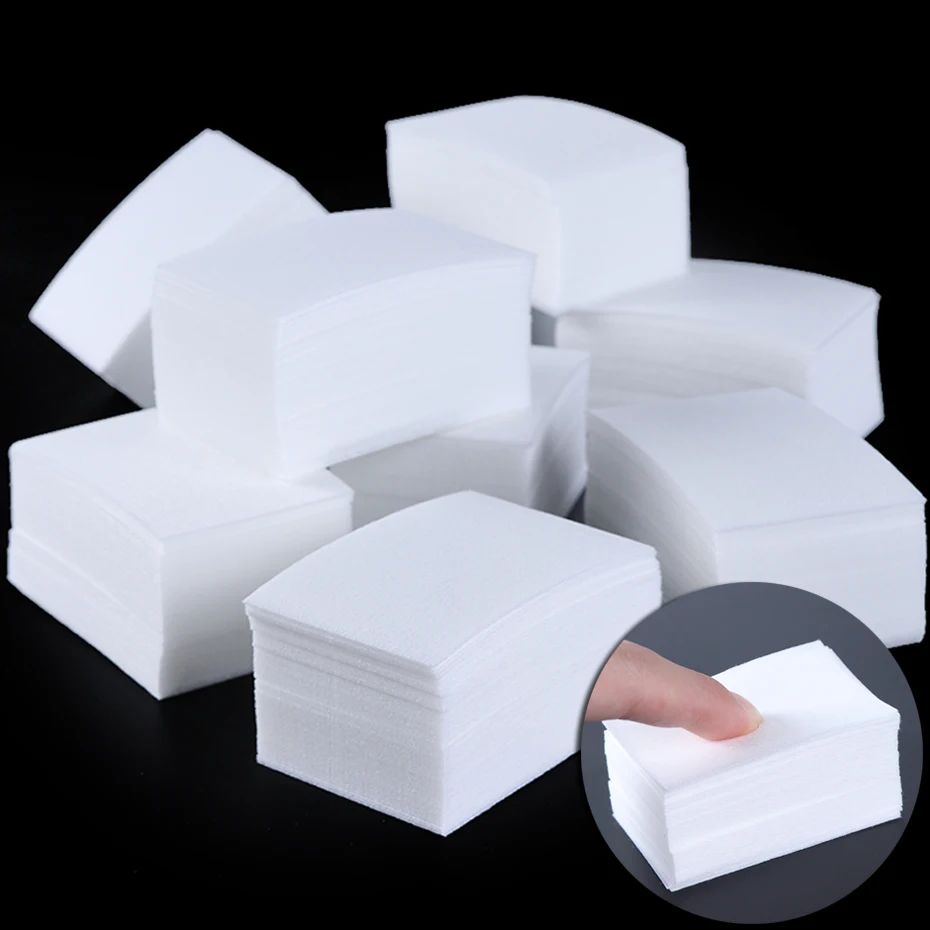 Lint-Free Nail Wipes Cotton Nail Gel Polish Remover Napkins Soak off Pads Paper Cleaner Manicure Pedicure Gel Varnish Tool 4