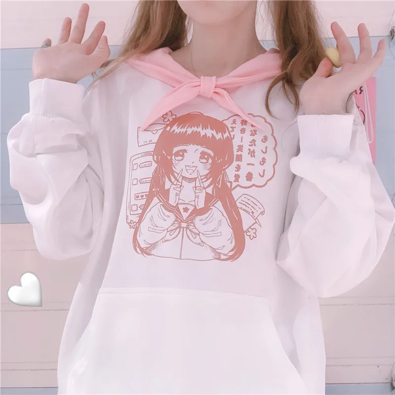Japanese Soft Cute Girl Mori Navy Collar Anime