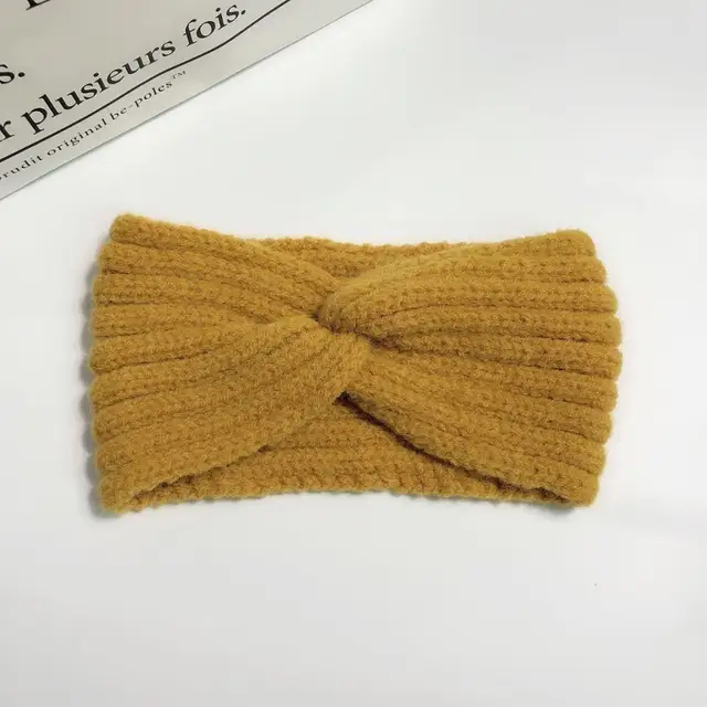 Winter Warm Headband for Women Woolen Knitting Headbands Wool Knitted Elastic Headband Headwear Girls Hair Band Hair Accessories AY01