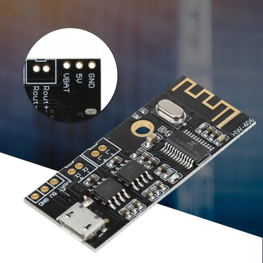 HW-406 Bluetooth 4,2 аудио Беспроводная стереоколонка приемник модуль усилитель мощности Bluetooth модуль