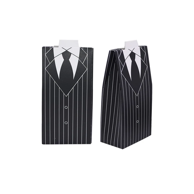 20pcs groom 1 10cm Bride Groom Boxes Paper Wedding Gift Box - Цвет: 20pcs groom 1