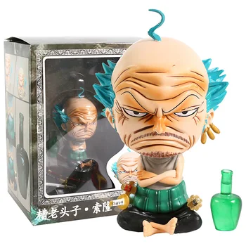 

One Piece Old Man Ver. Zoro Action Figure 1/8 scale painted figure Winebottle Sitting Ver. Roronoa Zoro PVC figure Toy Anime