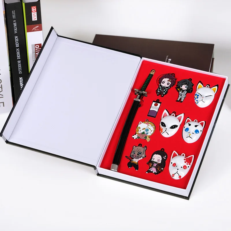 Kimetsu no Yaiba Demon Slayer Anime Figure Action Set Toys Sword Tanjirou Mask Nezuko Cartoon Cosplay Demonic Inosuke Figma Gift