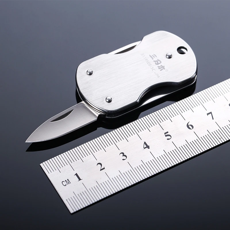 Sanrenmu многофункциональный мини EDC инструмент складной нож с отверткой для открывания бутылок 3119