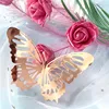 12Pcs 3D Wall Stickers Hollow Rose gold/Golden/Silver Butterfly Wall Stickers DIY Art Home Decor Wall Decals Wedding decoration 4