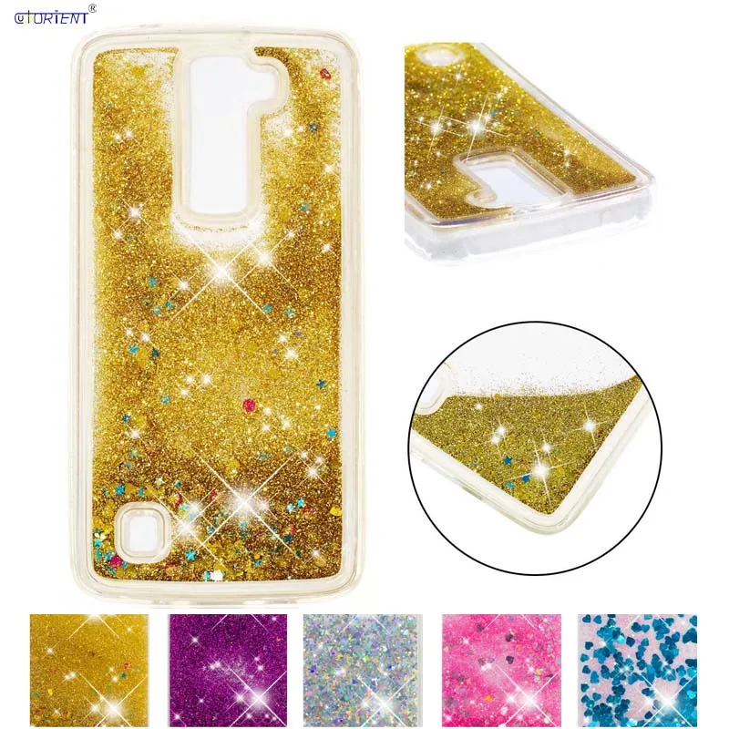 Glitter Liquid Case for LG K7 K 7 X210 DS Phone Silicone Cover K8 K350E K350N K350Y K350F K350AR K350K K350DS Shell | Мобильные