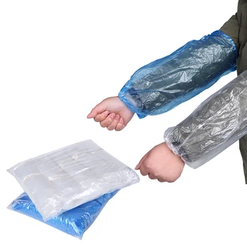 

10Pack 1000Pcs Disposable Plastic Transparent Sleeves Waterproof Antifouling For Workplace Household Kitchen Using