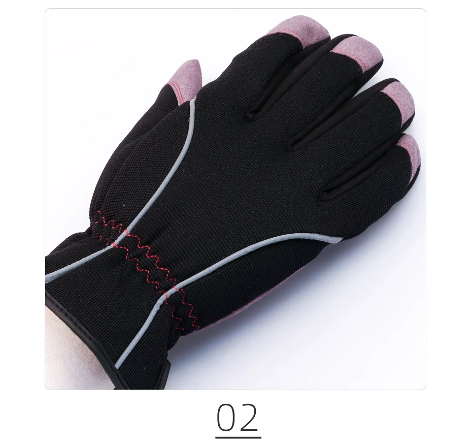 QIANGLEAF Shockproof Work Glove Soft Microfiber Winter Warm Thick Anti Impact Gloves Security Neutral Orange Working Mitten 5761