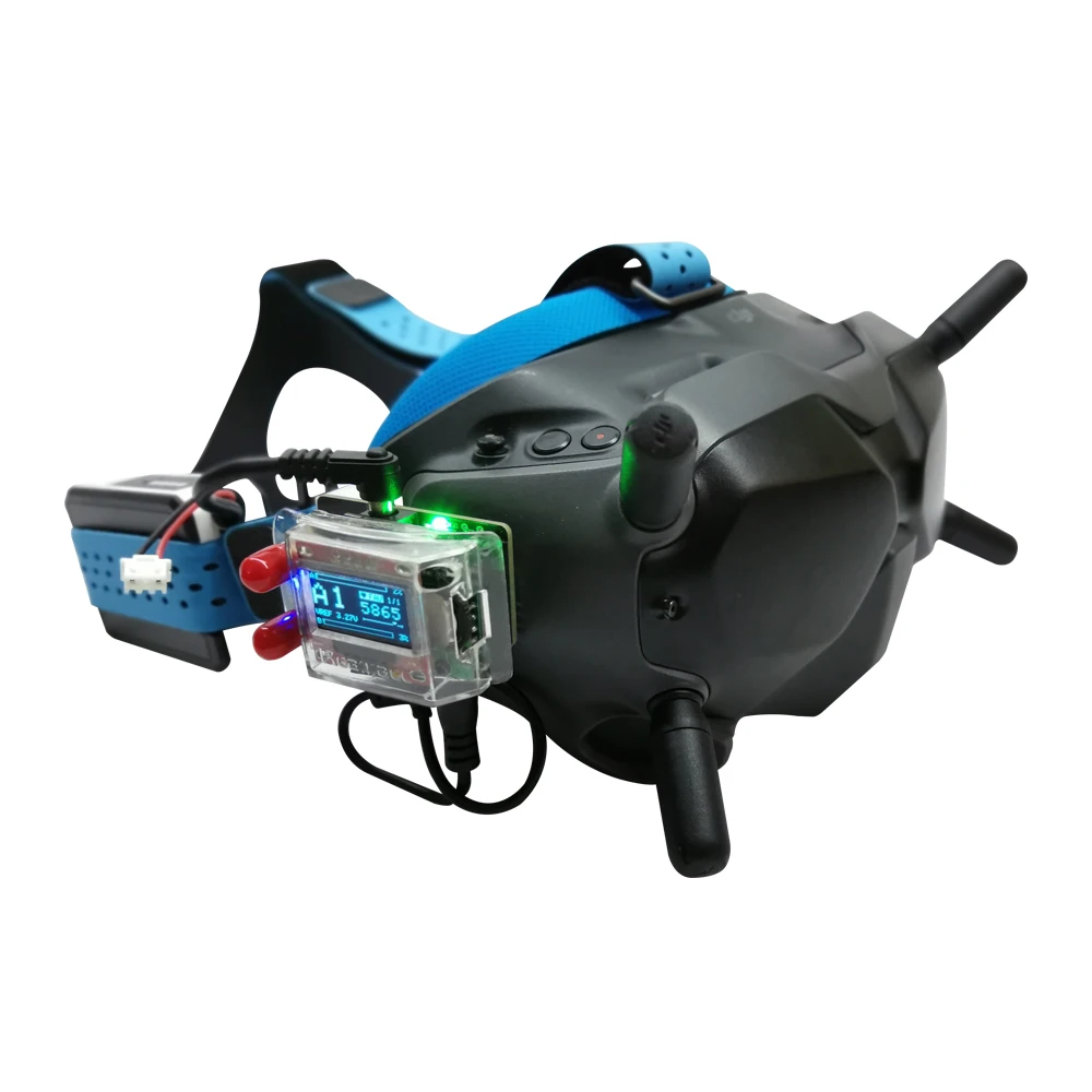 Boîte du module DVR pour lunettes DJI FPV avec accessoires inclus. Achetez le module DVR pour lunettes DJI FPV - Enregistrement et visualisation en direct.