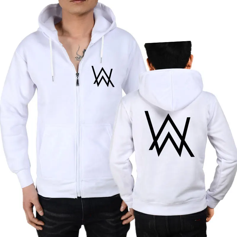 Горячая Распродажа Alan Walker толстовка на молнии мужская и женская кошка волна молния толстовка пальто