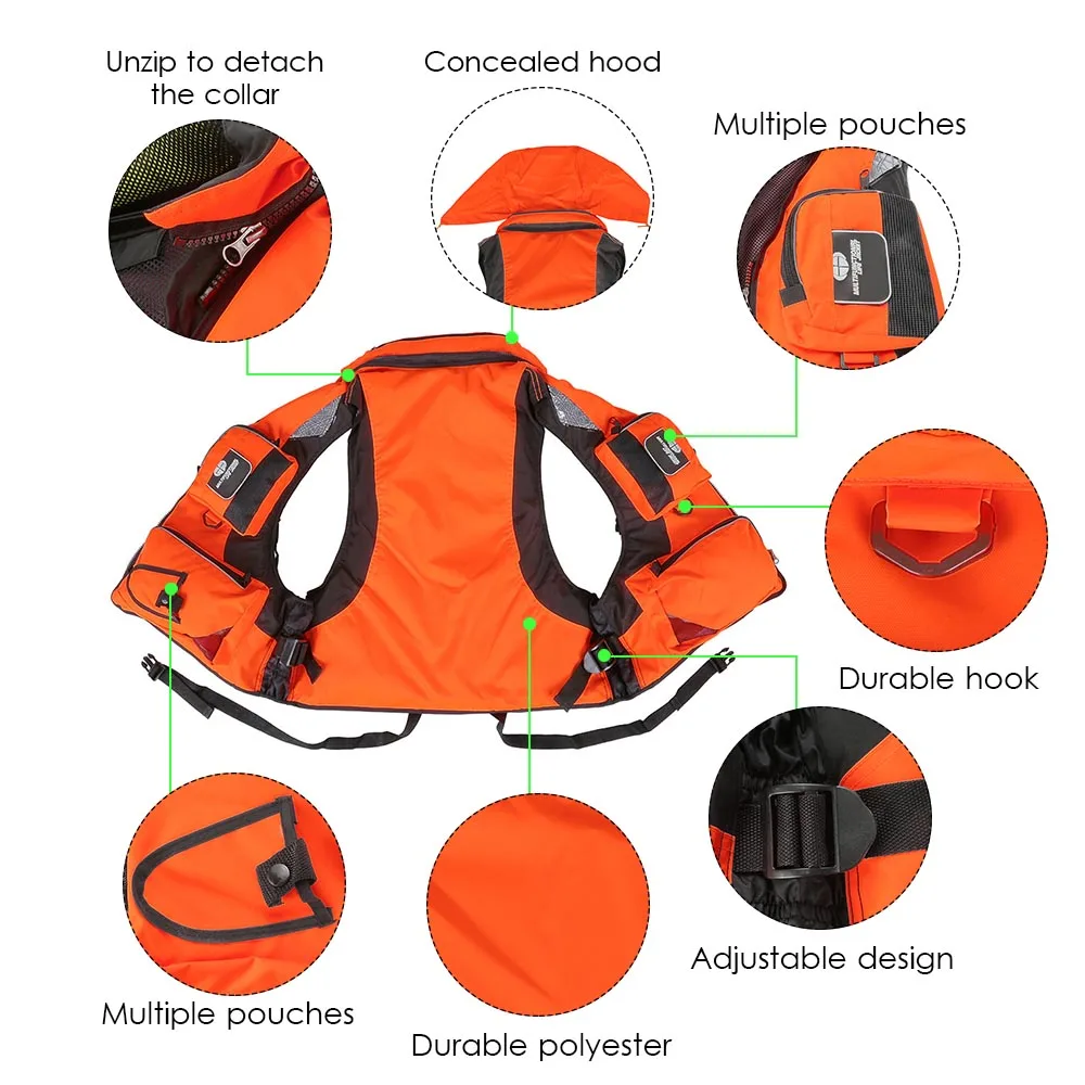 L-XXL Men Women Fishing Life Vest Outdoor Water Sports Safety Life Jacket  for Boat Drifting Survival Swimwear Colete Salva-Vidas - AliExpress