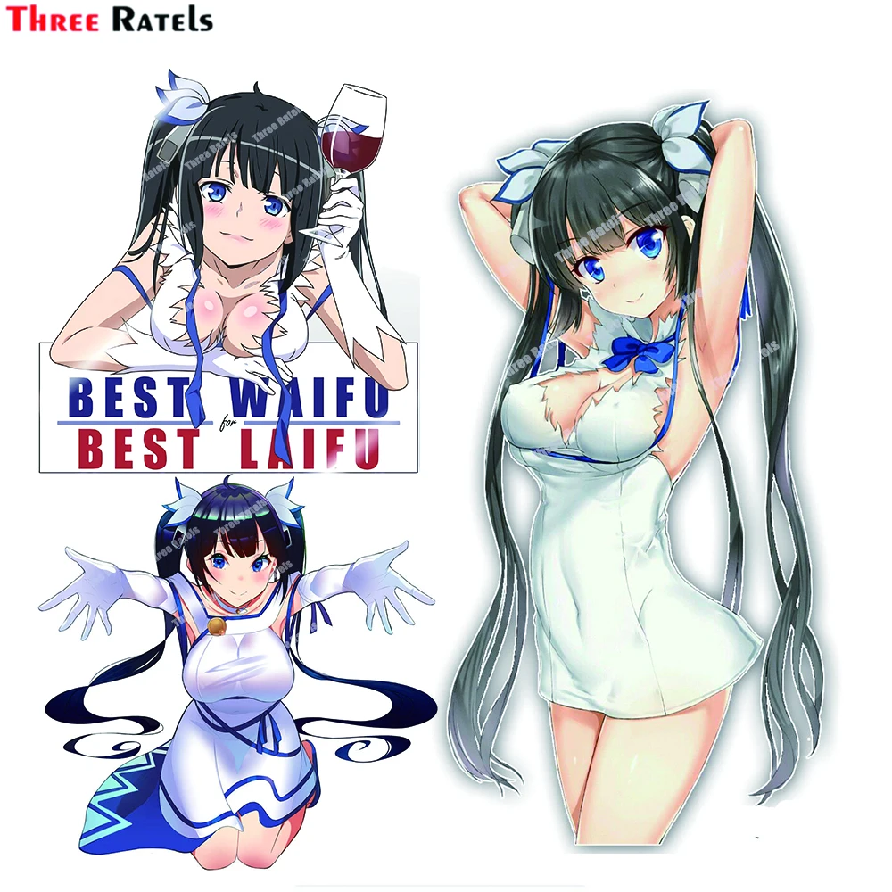 Три Ratels D171 Hestia Danmachi вырезанные виниловые фотообои Косплей Аниме автомобиль окно Декор
