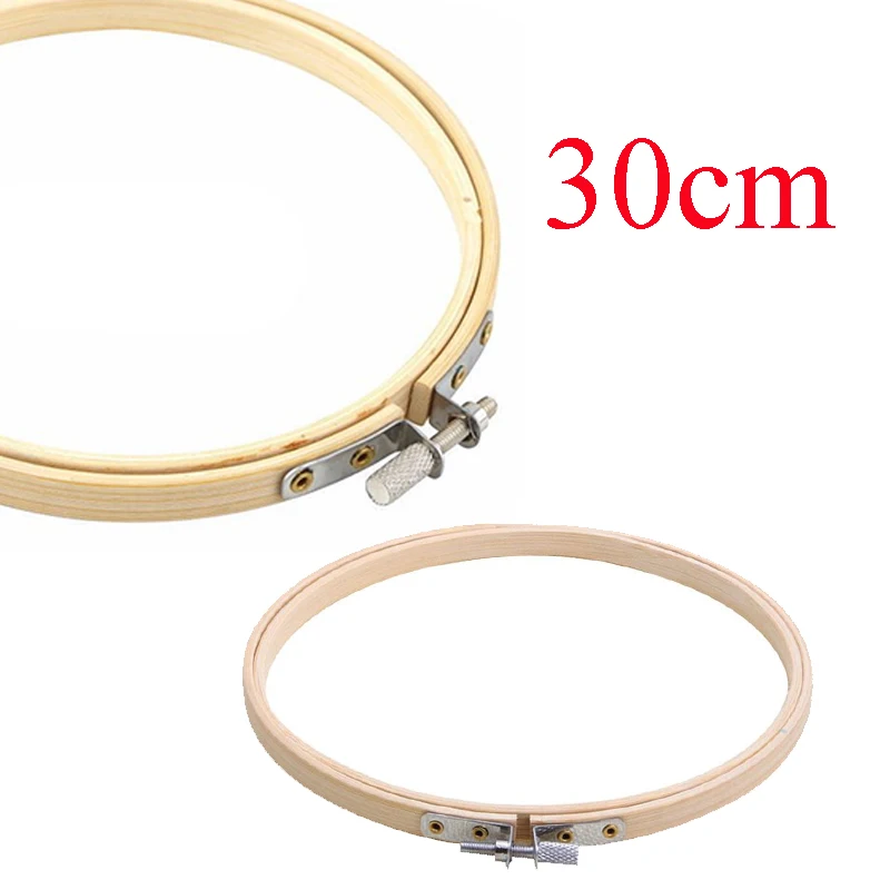 Вышитый обруч, бамбуковый сплав, ремесло, круг, кольцо для палатки, круглая рамка, светильник, желтый, 30 см, швейные гаджеты, товары для дома, руководство