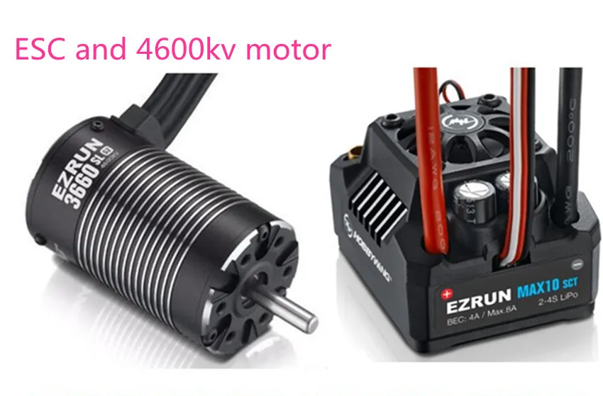 Hobbywing EZRUN MAX10 SCT 120A sin escobillas ESC+ 3660 G2 3200KV/4000KV/4600KV Бесколлекторный двигатель комплект para 1/10 RC coche camión