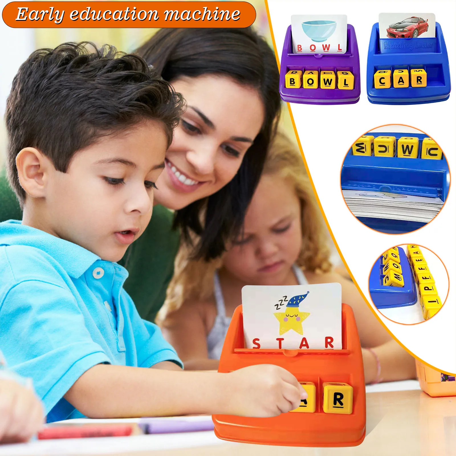 

2021 Number Game Toy Enhance Memory Early Education English Alphabet Spelling Ntelligence Development Educational Toy Brinquedos