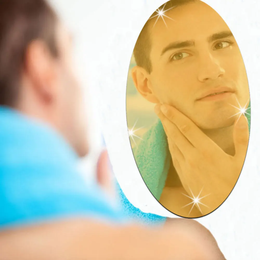 3D зеркальная виниловая наклейка ТВ фон обои настенные наклейки акриловые 27*17 см