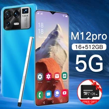 

Global Version M12 Pro 6.7-inch Smartphone 16G+512G Android Mobilephone 6800mAh 10 Core Phone 4G 5G LTE Smart Phone Network