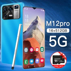 Global Version M12 Pro 6.7-inch Smartphone 16G+512G Android Mobilephone 6800mAh 10 Core Phone 4G 5G LTE Smart Phone Network