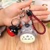 FIMAODZ dessin animé cloche Totoro porte-clés 2022 voix vinyle mignon mon voisin Figure chat porte-clés Anime sac à main sac enfants porte-clés cadeau ► Photo 3/6