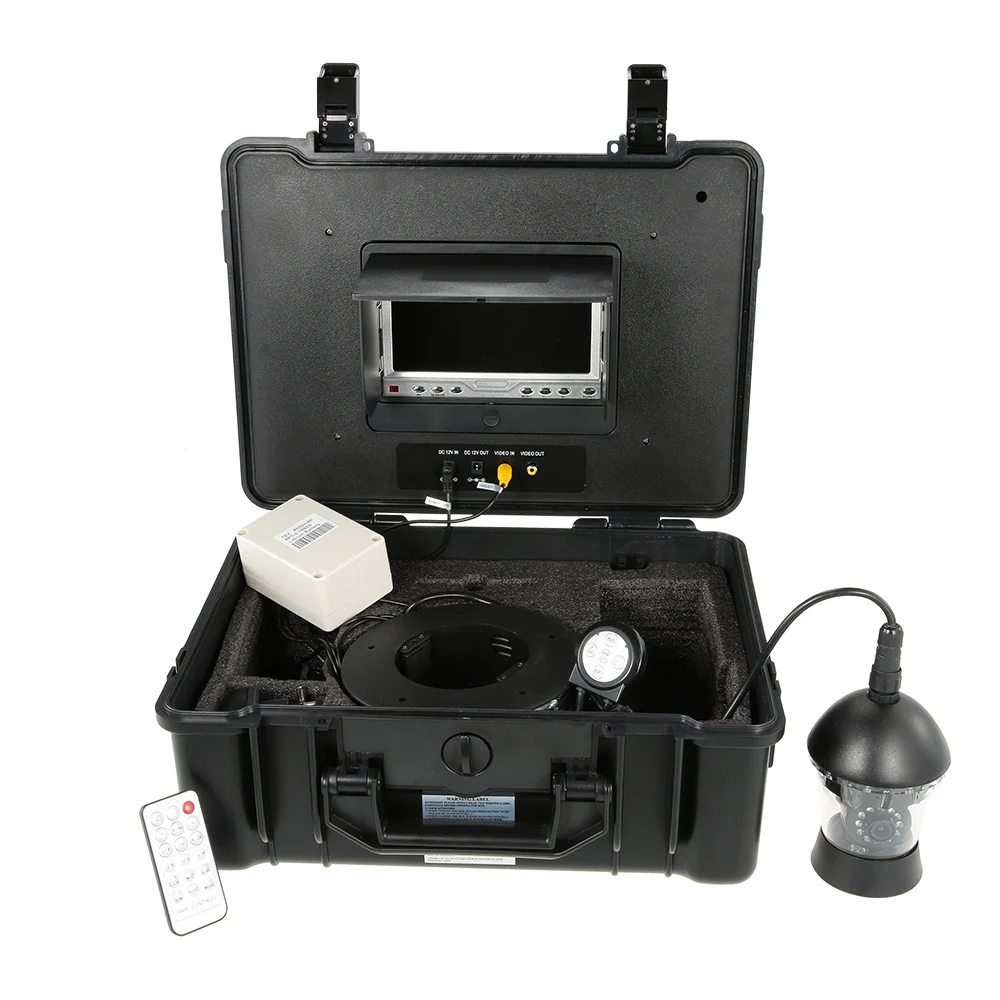 

7" Professional LCD Underwater Fishing Camera Fishfinder 360 Degree Rotating CCD 650TVL Camera Fish Finder Fish Detector Monitor